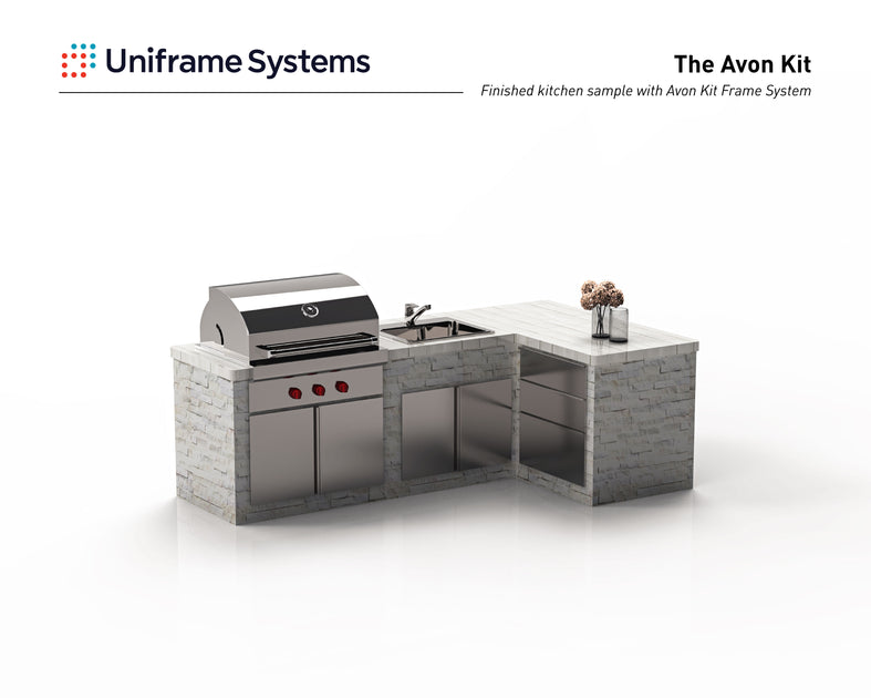 Uniframe Systems Collection of Outdoor Kitchen Kits & Frames