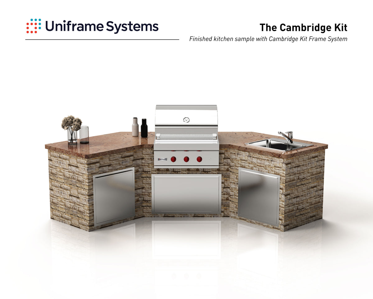 The Cambridge Outdoor Kitchen Frame Kit Best Outdoor Kitchen Frame   5 UF KIT CAMBR 3D Sample 1200x1200 