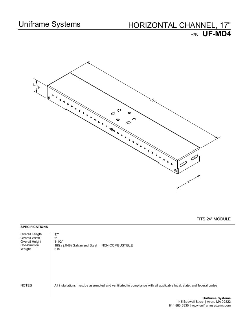 Channel 17” – Uniframe Systems