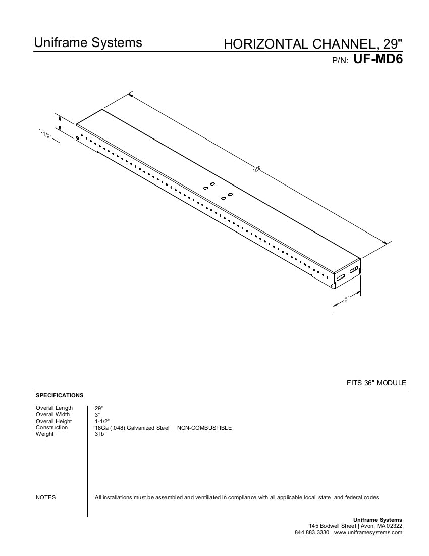 Channel 29” – Uniframe Systems