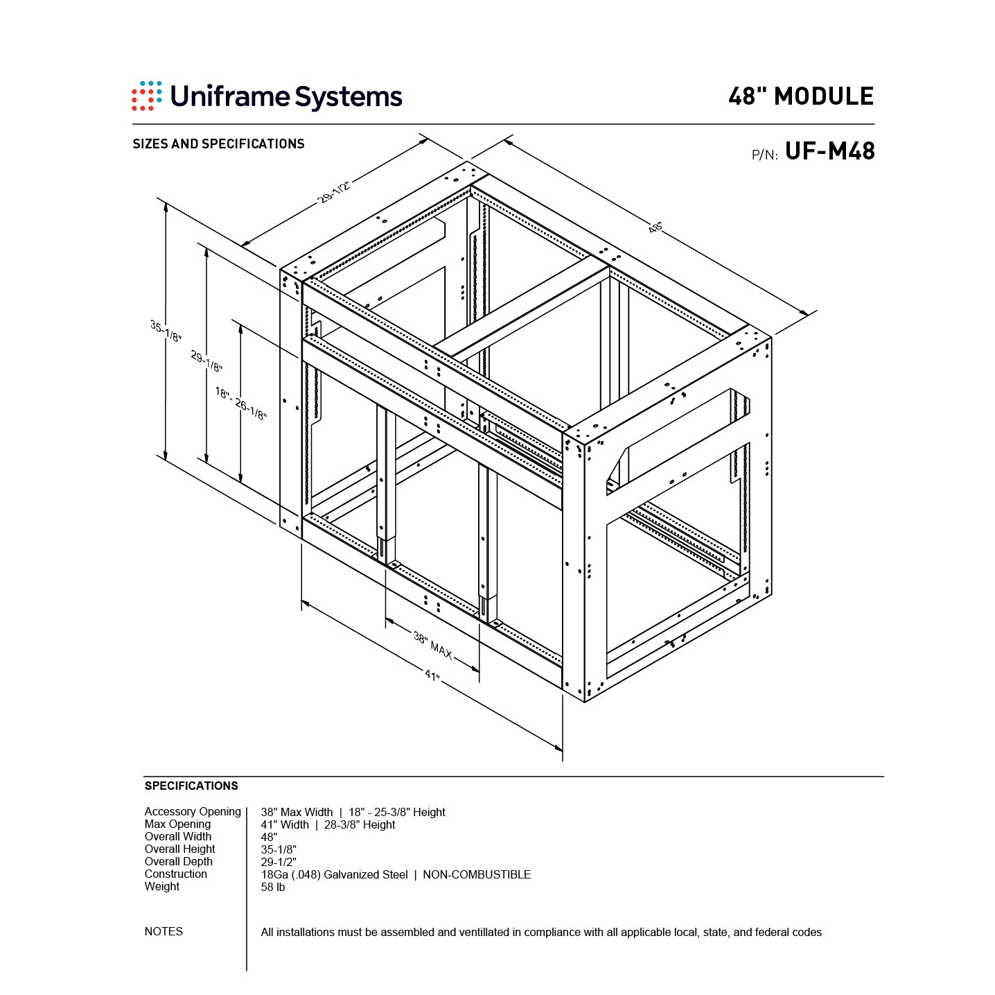 Unitized Frame Section 48